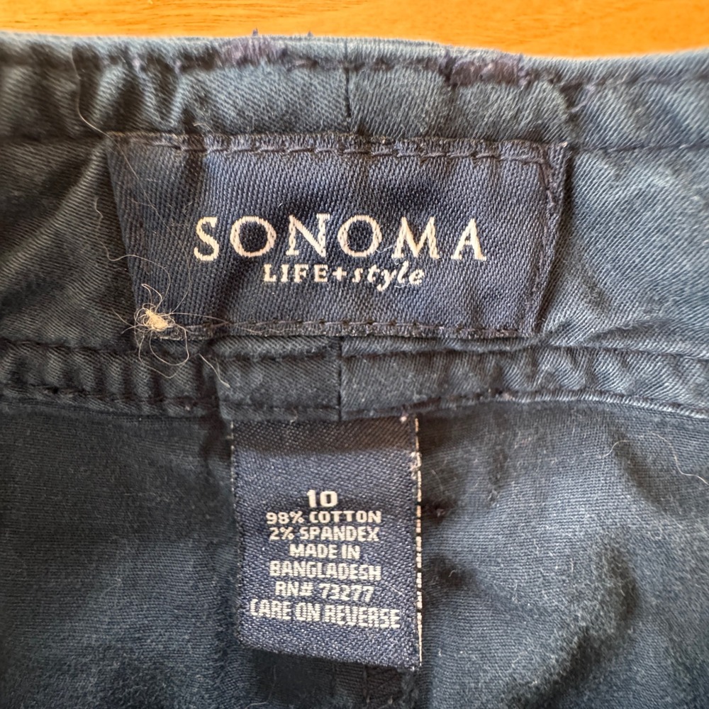 Sonoma Cargo Skort Size 10 Blue Stretch Casual Gorpcore Mid Rise Y2K Streetwear - Picture 4 of 8